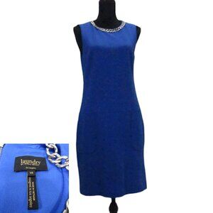 Laundry by Shelly Segal dress sz 10 sleeveless Blue